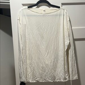 Vintage Lululemon Athletic Long Sleeve Cream Shirt